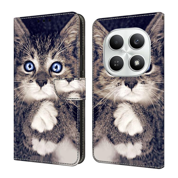 Funda para teléfono de cuero vegano pintado con efecto cristal, For Redmi Note 15 5G / 4G Global 164mm / Poco M8 5G, For Redmi Note 15 Pro 5G Global 163.6mm, For Redmi 15C 5G / 4G EU 173mm / Poco C85 5G, For Redmi 15 5G Global / 4G SEA 169.5mm         ...