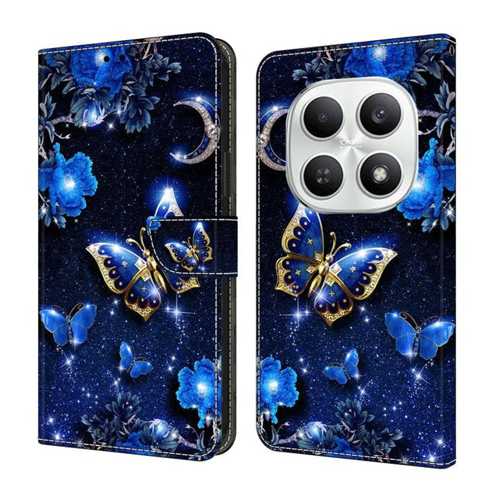 Funda para teléfono de cuero vegano pintado con efecto cristal, For Redmi Note 15 5G / 4G Global 164mm / Poco M8 5G, For Redmi Note 15 Pro 5G Global 163.6mm, For Redmi 15C 5G / 4G EU 173mm / Poco C85 5G, For Redmi 15 5G Global / 4G SEA 169.5mm         ...