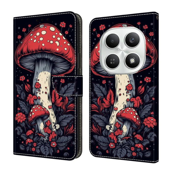 Funda para teléfono de cuero vegano pintado con efecto cristal, For Redmi Note 15 5G / 4G Global 164mm / Poco M8 5G, For Redmi Note 15 Pro 5G Global 163.6mm, For Redmi 15C 5G / 4G EU 173mm / Poco C85 5G, For Redmi 15 5G Global / 4G SEA 169.5mm         ...