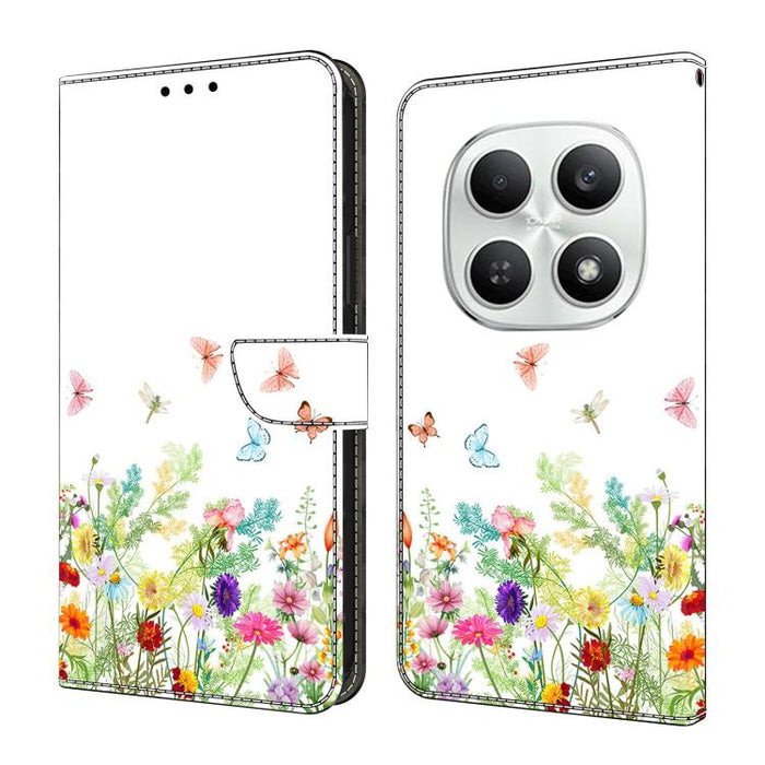 Funda para teléfono de cuero vegano pintado con efecto cristal, For Redmi Note 15 5G / 4G Global 164mm / Poco M8 5G, For Redmi Note 15 Pro 5G Global 163.6mm, For Redmi 15C 5G / 4G EU 173mm / Poco C85 5G, For Redmi 15 5G Global / 4G SEA 169.5mm         ...