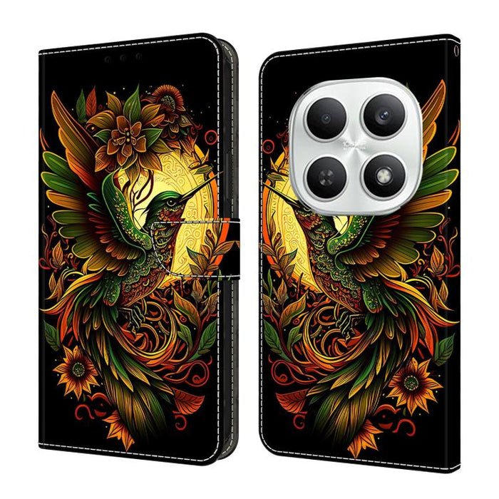 Funda para teléfono de cuero vegano pintado con efecto cristal, For Redmi Note 15 5G / 4G Global 164mm / Poco M8 5G, For Redmi Note 15 Pro 5G Global 163.6mm, For Redmi 15C 5G / 4G EU 173mm / Poco C85 5G, For Redmi 15 5G Global / 4G SEA 169.5mm         ...