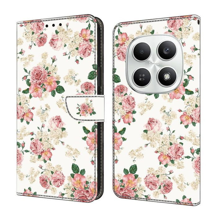 Funda para teléfono de cuero vegano pintado con efecto cristal, For Redmi Note 15 5G / 4G Global 164mm / Poco M8 5G, For Redmi Note 15 Pro 5G Global 163.6mm, For Redmi 15C 5G / 4G EU 173mm / Poco C85 5G, For Redmi 15 5G Global / 4G SEA 169.5mm         ...