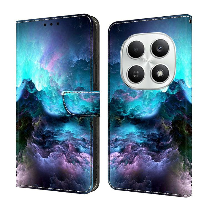 Funda para teléfono de cuero vegano pintado con efecto cristal, For Redmi Note 15 5G / 4G Global 164mm / Poco M8 5G, For Redmi Note 15 Pro 5G Global 163.6mm, For Redmi 15C 5G / 4G EU 173mm / Poco C85 5G, For Redmi 15 5G Global / 4G SEA 169.5mm         ...