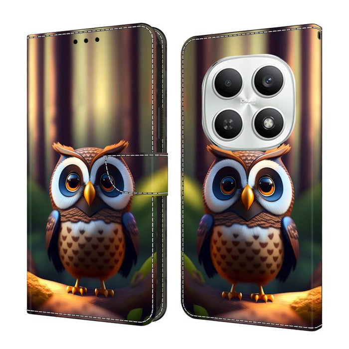 Funda para teléfono de cuero vegano pintado con efecto cristal, For Redmi Note 15 5G / 4G Global 164mm / Poco M8 5G, For Redmi Note 15 Pro 5G Global 163.6mm, For Redmi 15C 5G / 4G EU 173mm / Poco C85 5G, For Redmi 15 5G Global / 4G SEA 169.5mm         ...