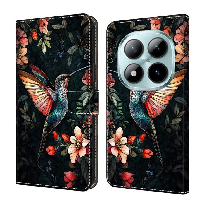 Funda para teléfono de cuero vegano pintado con efecto cristal, For Redmi Note 15 5G / 4G Global 164mm / Poco M8 5G, For Redmi Note 15 Pro 5G Global 163.6mm, For Redmi 15C 5G / 4G EU 173mm / Poco C85 5G, For Redmi 15 5G Global / 4G SEA 169.5mm         ...