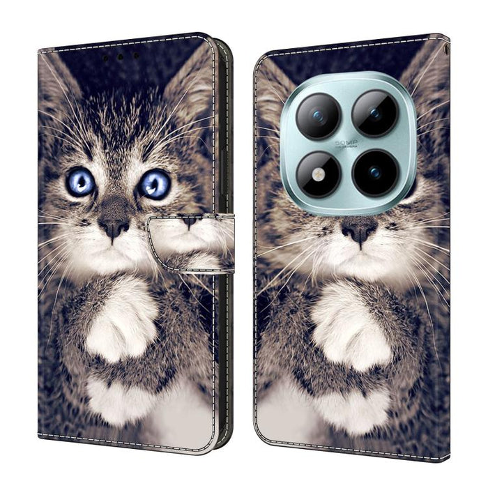 Funda para teléfono de cuero vegano pintado con efecto cristal, For Redmi Note 15 5G / 4G Global 164mm / Poco M8 5G, For Redmi Note 15 Pro 5G Global 163.6mm, For Redmi 15C 5G / 4G EU 173mm / Poco C85 5G, For Redmi 15 5G Global / 4G SEA 169.5mm         ...