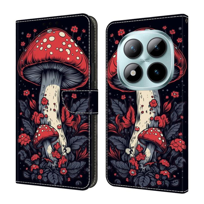 Funda para teléfono de cuero vegano pintado con efecto cristal, For Redmi Note 15 5G / 4G Global 164mm / Poco M8 5G, For Redmi Note 15 Pro 5G Global 163.6mm, For Redmi 15C 5G / 4G EU 173mm / Poco C85 5G, For Redmi 15 5G Global / 4G SEA 169.5mm         ...