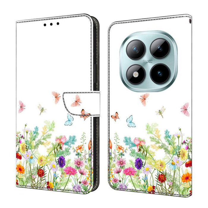 Funda para teléfono de cuero vegano pintado con efecto cristal, For Redmi Note 15 5G / 4G Global 164mm / Poco M8 5G, For Redmi Note 15 Pro 5G Global 163.6mm, For Redmi 15C 5G / 4G EU 173mm / Poco C85 5G, For Redmi 15 5G Global / 4G SEA 169.5mm         ...