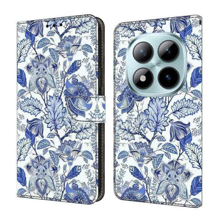 Funda para teléfono de cuero vegano pintado con efecto cristal, For Redmi Note 15 5G / 4G Global 164mm / Poco M8 5G, For Redmi Note 15 Pro 5G Global 163.6mm, For Redmi 15C 5G / 4G EU 173mm / Poco C85 5G, For Redmi 15 5G Global / 4G SEA 169.5mm         ...