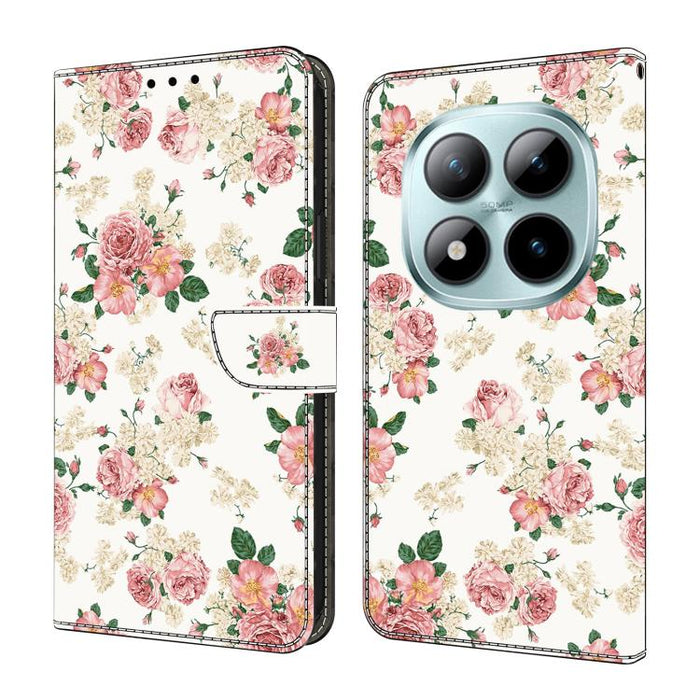 Funda para teléfono de cuero vegano pintado con efecto cristal, For Redmi Note 15 5G / 4G Global 164mm / Poco M8 5G, For Redmi Note 15 Pro 5G Global 163.6mm, For Redmi 15C 5G / 4G EU 173mm / Poco C85 5G, For Redmi 15 5G Global / 4G SEA 169.5mm         ...