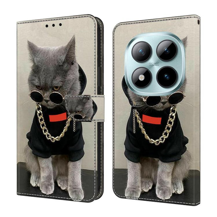 Funda para teléfono de cuero vegano pintado con efecto cristal, For Redmi Note 15 5G / 4G Global 164mm / Poco M8 5G, For Redmi Note 15 Pro 5G Global 163.6mm, For Redmi 15C 5G / 4G EU 173mm / Poco C85 5G, For Redmi 15 5G Global / 4G SEA 169.5mm         ...