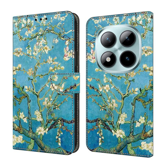 Funda para teléfono de cuero vegano pintado con efecto cristal, For Redmi Note 15 5G / 4G Global 164mm / Poco M8 5G, For Redmi Note 15 Pro 5G Global 163.6mm, For Redmi 15C 5G / 4G EU 173mm / Poco C85 5G, For Redmi 15 5G Global / 4G SEA 169.5mm         ...