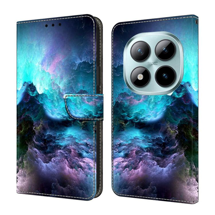 Funda para teléfono de cuero vegano pintado con efecto cristal, For Redmi Note 15 5G / 4G Global 164mm / Poco M8 5G, For Redmi Note 15 Pro 5G Global 163.6mm, For Redmi 15C 5G / 4G EU 173mm / Poco C85 5G, For Redmi 15 5G Global / 4G SEA 169.5mm         ...