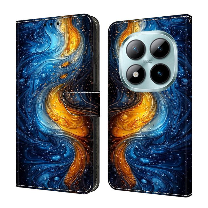 Funda para teléfono de cuero vegano pintado con efecto cristal, For Redmi Note 15 5G / 4G Global 164mm / Poco M8 5G, For Redmi Note 15 Pro 5G Global 163.6mm, For Redmi 15C 5G / 4G EU 173mm / Poco C85 5G, For Redmi 15 5G Global / 4G SEA 169.5mm         ...
