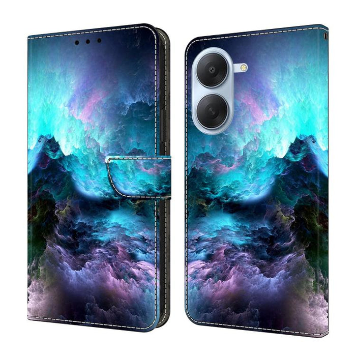 Funda para teléfono de cuero vegano pintado con efecto cristal, For Redmi Note 15 5G / 4G Global 164mm / Poco M8 5G, For Redmi Note 15 Pro 5G Global 163.6mm, For Redmi 15C 5G / 4G EU 173mm / Poco C85 5G, For Redmi 15 5G Global / 4G SEA 169.5mm         ...