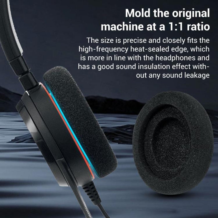XDcase 1 par de almohadillas de esponja para auriculares, pieza de repuesto con herramienta de palanca, For Jabra Evolve 20/20se/30/30 II/40/65