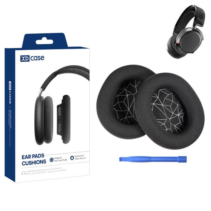 XDcase 1 par de almohadillas de repuesto para auriculares con herramienta de palanca, For SteelSeries Arctis 1 / 3 / 5 / 7 / 9 / Pro