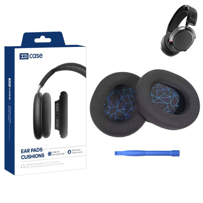XDcase 1 par de almohadillas de repuesto para auriculares con herramienta de palanca, For SteelSeries Arctis 1 / 3 / 5 / 7 / 9 / Pro