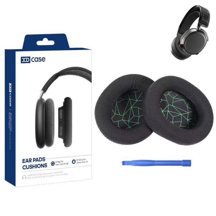 XDcase 1 par de almohadillas de repuesto para auriculares con herramienta de palanca, For SteelSeries Arctis 1 / 3 / 5 / 7 / 9 / Pro