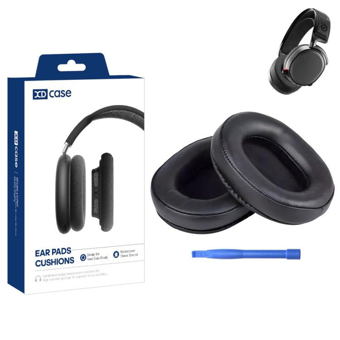 XDcase 1 par de almohadillas de repuesto para auriculares con herramienta de palanca, For SteelSeries Arctis 1 / 3 / 5 / 7 / 9 / Pro