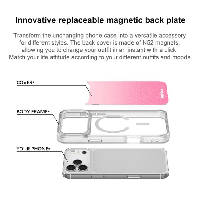 Funda magnética para teléfono con estampado de puntos rosa, For iPhone 17 Pro Max, For iPhone 17 Pro, For iPhone 17, For iPhone Air, For iPhone 16 Pro Max, For iPhone 16 Pro, For iPhone 15 Pro Max, For iPhone 15 Pro