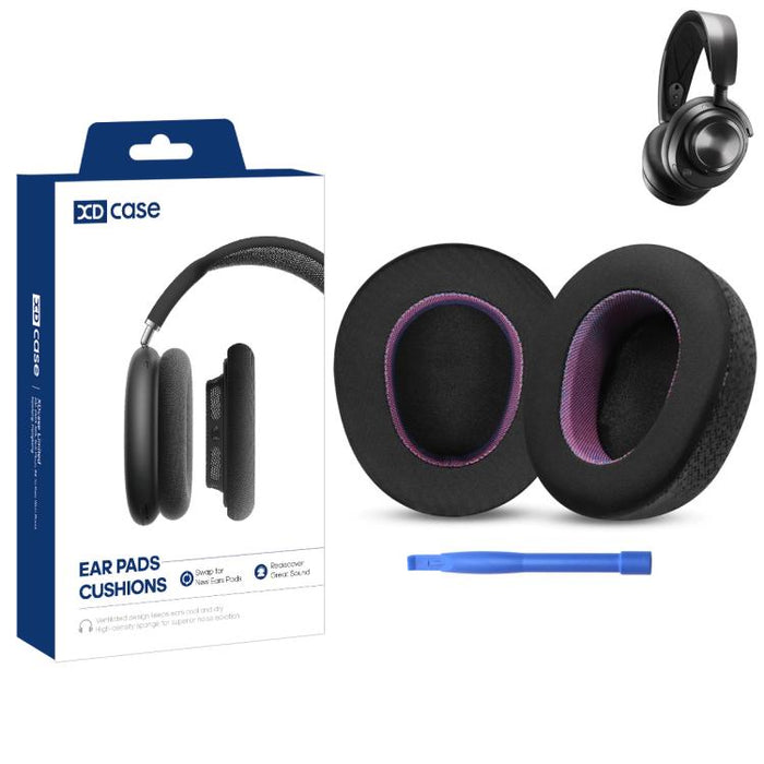 XDcase 1 par de almohadillas de repuesto para auriculares con herramienta de palanca, For SteelSeries Arctis Nova Pro Wireless