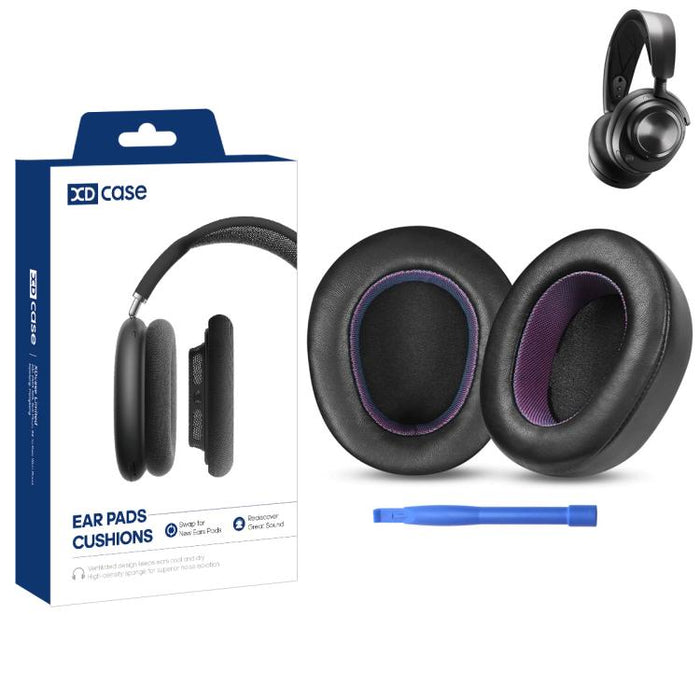 XDcase 1 par de almohadillas de repuesto para auriculares con herramienta de palanca, For SteelSeries Arctis Nova Pro Wireless
