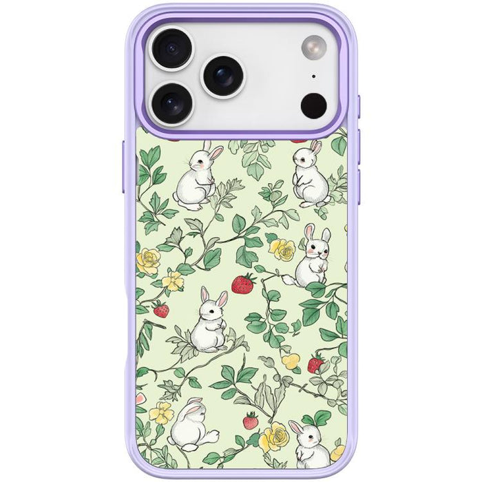 Funda magnética para teléfono con estampado de conejo y ramas, For iPhone 17 Pro Max, For iPhone 17 Pro, For iPhone 17, For iPhone Air, For iPhone 16 Pro Max, For iPhone 16 Pro, For iPhone 15 Pro Max, For iPhone 15 Pro