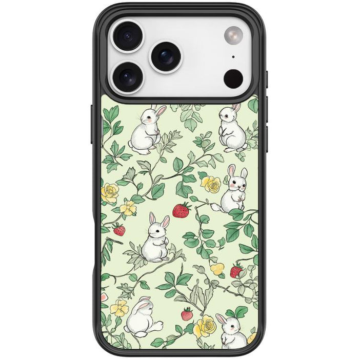 Funda magnética para teléfono con estampado de conejo y ramas, For iPhone 17 Pro Max, For iPhone 17 Pro, For iPhone 17, For iPhone Air, For iPhone 16 Pro Max, For iPhone 16 Pro, For iPhone 15 Pro Max, For iPhone 15 Pro
