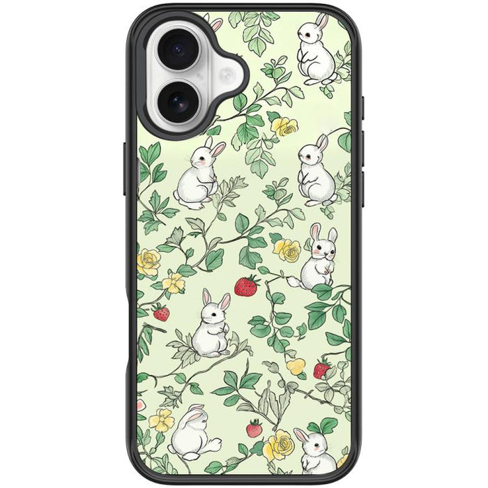 Funda magnética para teléfono con estampado de conejo y ramas, For iPhone 17 Pro Max, For iPhone 17 Pro, For iPhone 17, For iPhone Air, For iPhone 16 Pro Max, For iPhone 16 Pro, For iPhone 15 Pro Max, For iPhone 15 Pro