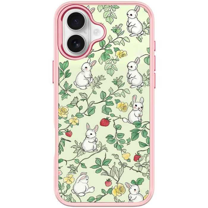 Funda magnética para teléfono con estampado de conejo y ramas, For iPhone 17 Pro Max, For iPhone 17 Pro, For iPhone 17, For iPhone Air, For iPhone 16 Pro Max, For iPhone 16 Pro, For iPhone 15 Pro Max, For iPhone 15 Pro