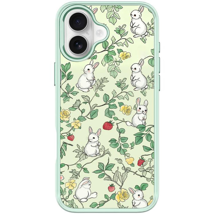 Funda magnética para teléfono con estampado de conejo y ramas, For iPhone 17 Pro Max, For iPhone 17 Pro, For iPhone 17, For iPhone Air, For iPhone 16 Pro Max, For iPhone 16 Pro, For iPhone 15 Pro Max, For iPhone 15 Pro