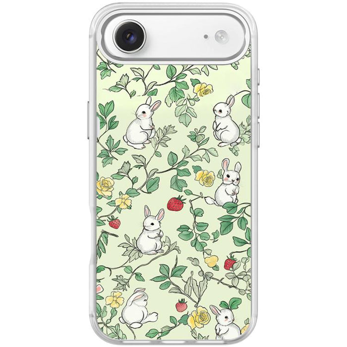 Funda magnética para teléfono con estampado de conejo y ramas, For iPhone 17 Pro Max, For iPhone 17 Pro, For iPhone 17, For iPhone Air, For iPhone 16 Pro Max, For iPhone 16 Pro, For iPhone 15 Pro Max, For iPhone 15 Pro