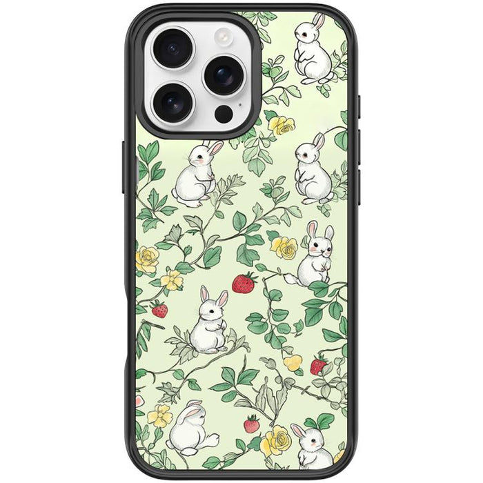 Funda magnética para teléfono con estampado de conejo y ramas, For iPhone 17 Pro Max, For iPhone 17 Pro, For iPhone 17, For iPhone Air, For iPhone 16 Pro Max, For iPhone 16 Pro, For iPhone 15 Pro Max, For iPhone 15 Pro