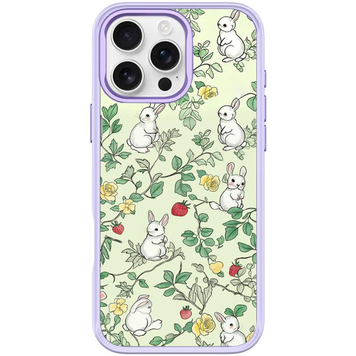 Funda magnética para teléfono con estampado de conejo y ramas, For iPhone 17 Pro Max, For iPhone 17 Pro, For iPhone 17, For iPhone Air, For iPhone 16 Pro Max, For iPhone 16 Pro, For iPhone 15 Pro Max, For iPhone 15 Pro