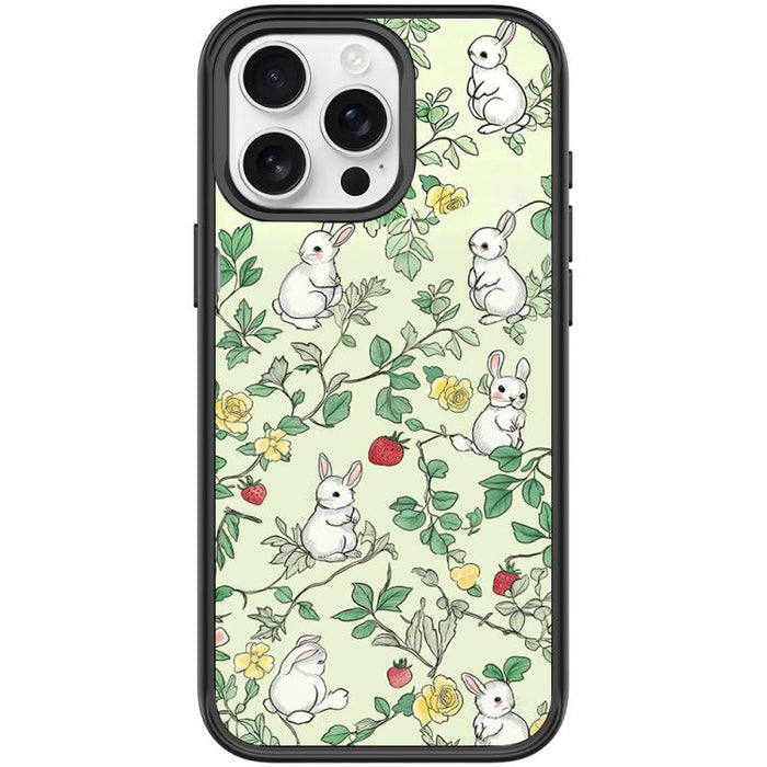 Funda magnética para teléfono con estampado de conejo y ramas, For iPhone 17 Pro Max, For iPhone 17 Pro, For iPhone 17, For iPhone Air, For iPhone 16 Pro Max, For iPhone 16 Pro, For iPhone 15 Pro Max, For iPhone 15 Pro