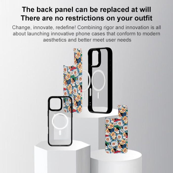 Funda magnética para teléfono con estampado de conejo y ramas, For iPhone 17 Pro Max, For iPhone 17 Pro, For iPhone 17, For iPhone Air, For iPhone 16 Pro Max, For iPhone 16 Pro, For iPhone 15 Pro Max, For iPhone 15 Pro