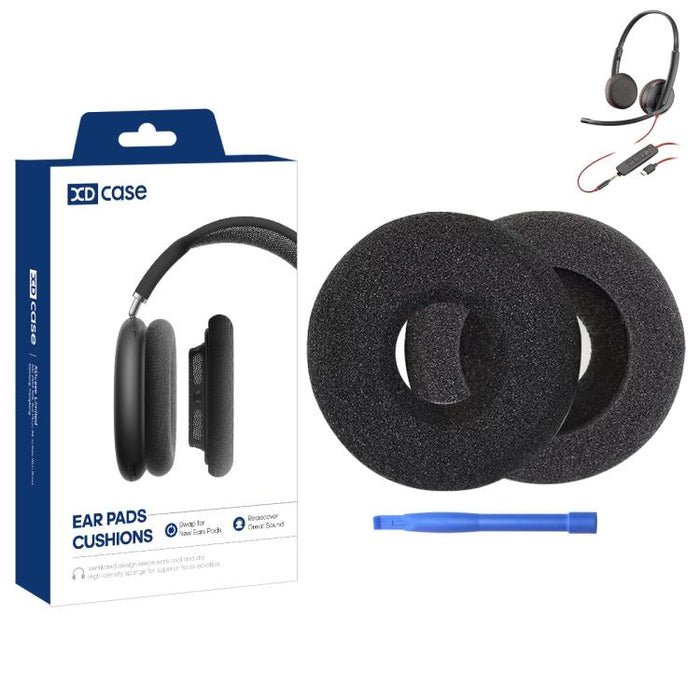 XDcase 1 par de almohadillas de repuesto para auriculares con herramienta de palanca, For Plantronics C3220 / C3225 / C3210