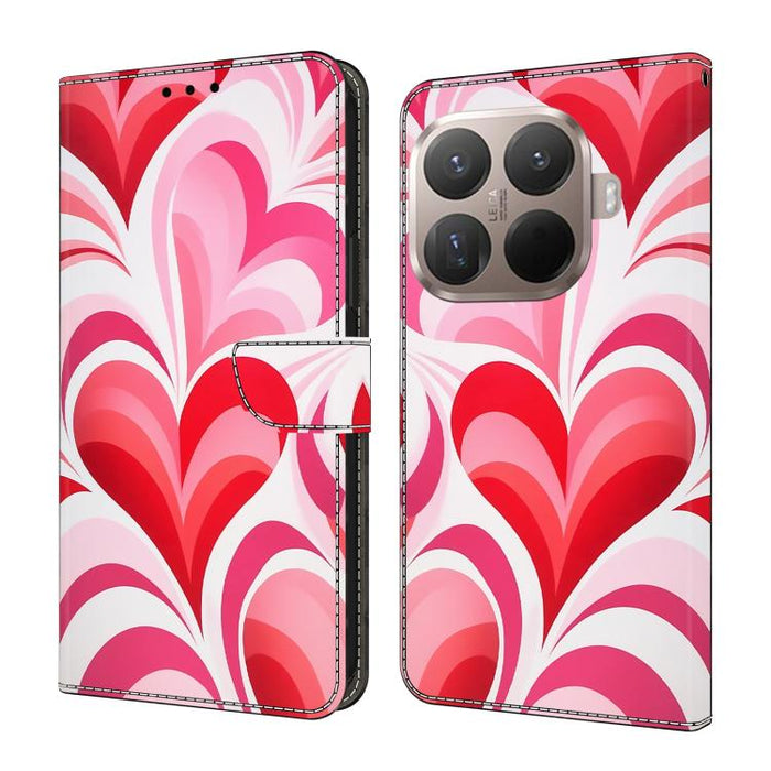 Funda para teléfono de cuero vegano pintado con efecto cristal, For Xiaomi 17 Ultra, For Xiaomi 15T Pro, For Xiaomi 15T, For Xiaomi 15 Pro