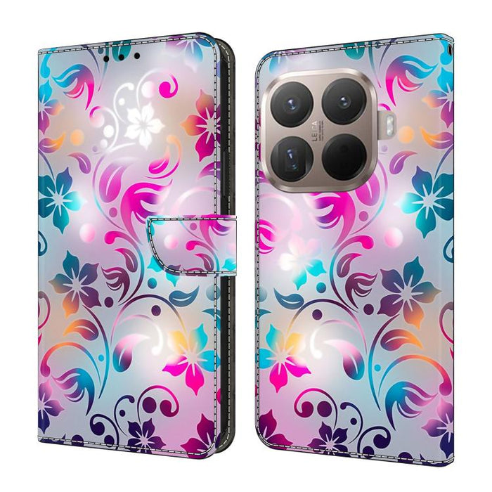 Funda para teléfono de cuero vegano pintado con efecto cristal, For Xiaomi 17 Ultra, For Xiaomi 15T Pro, For Xiaomi 15T, For Xiaomi 15 Pro