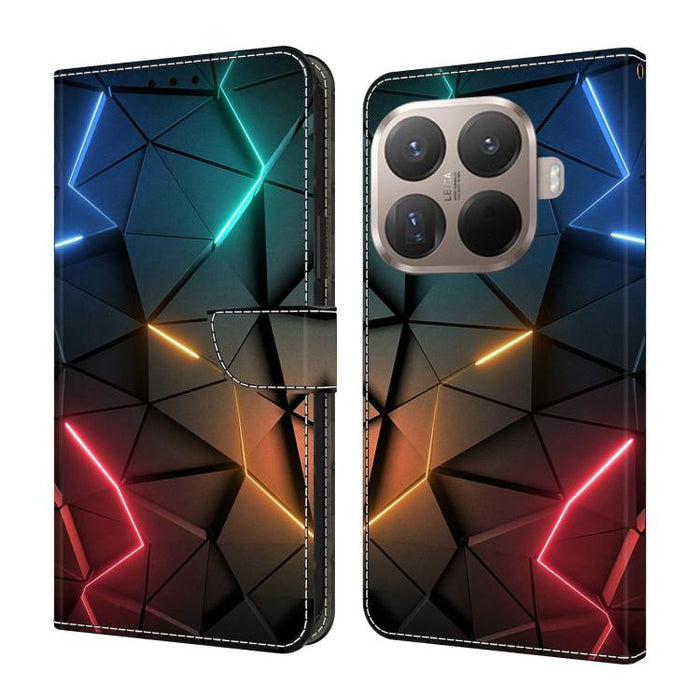 Funda para teléfono de cuero vegano pintado con efecto cristal, For Xiaomi 17 Ultra, For Xiaomi 15T Pro, For Xiaomi 15T, For Xiaomi 15 Pro