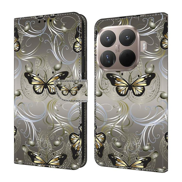 Funda para teléfono de cuero vegano pintado con efecto cristal, For Xiaomi 17 Ultra, For Xiaomi 15T Pro, For Xiaomi 15T, For Xiaomi 15 Pro