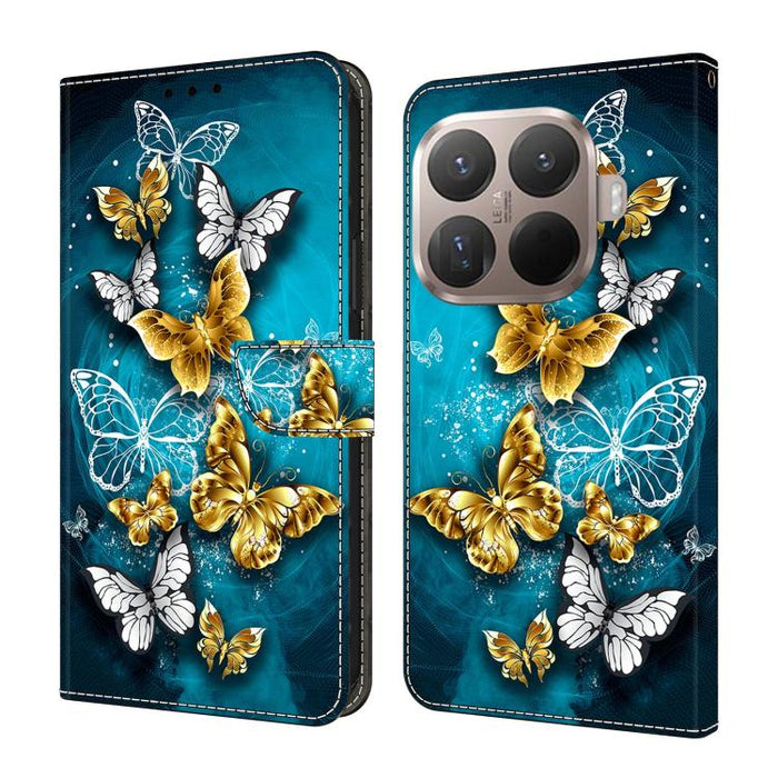 Funda para teléfono de cuero vegano pintado con efecto cristal, For Xiaomi 17 Ultra, For Xiaomi 15T Pro, For Xiaomi 15T, For Xiaomi 15 Pro