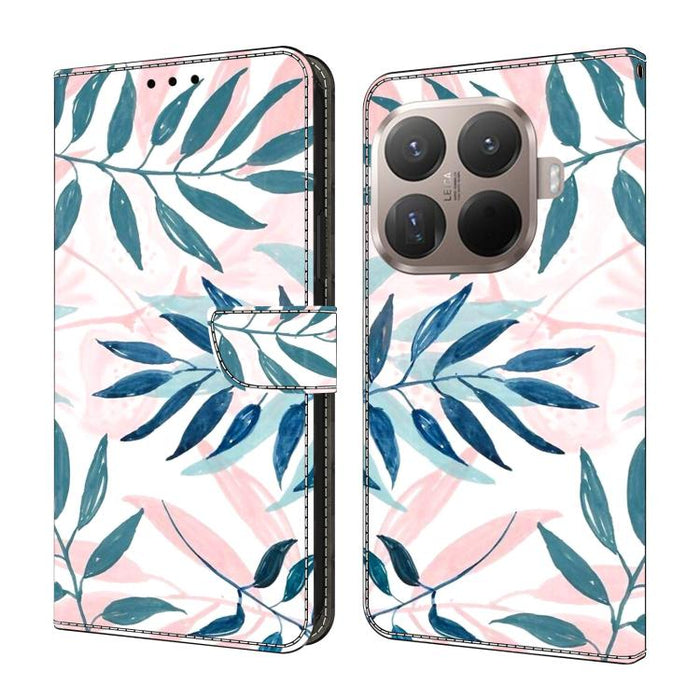 Funda para teléfono de cuero vegano pintado con efecto cristal, For Xiaomi 17 Ultra, For Xiaomi 15T Pro, For Xiaomi 15T, For Xiaomi 15 Pro