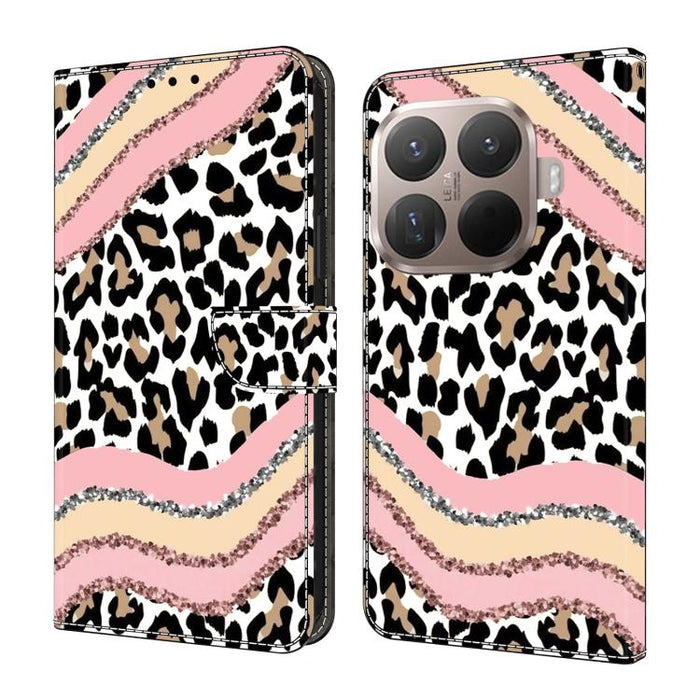 Funda para teléfono de cuero vegano pintado con efecto cristal, For Xiaomi 17 Ultra, For Xiaomi 15T Pro, For Xiaomi 15T, For Xiaomi 15 Pro