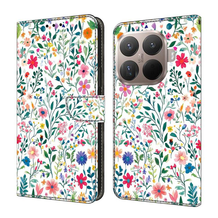 Funda para teléfono de cuero vegano pintado con efecto cristal, For Xiaomi 17 Ultra, For Xiaomi 15T Pro, For Xiaomi 15T, For Xiaomi 15 Pro