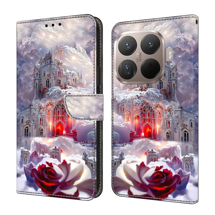 Funda para teléfono de cuero vegano pintado con efecto cristal, For Xiaomi 17 Ultra, For Xiaomi 15T Pro, For Xiaomi 15T, For Xiaomi 15 Pro
