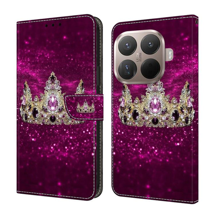 Funda para teléfono de cuero vegano pintado con efecto cristal, For Xiaomi 17 Ultra, For Xiaomi 15T Pro, For Xiaomi 15T, For Xiaomi 15 Pro