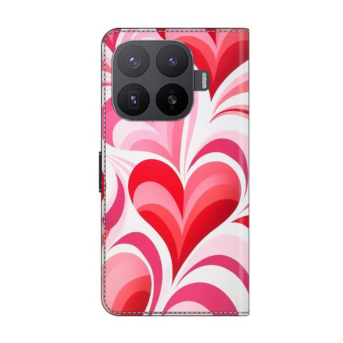 Funda para teléfono de cuero vegano pintado con efecto cristal, For Xiaomi 17 Ultra, For Xiaomi 15T Pro, For Xiaomi 15T, For Xiaomi 15 Pro