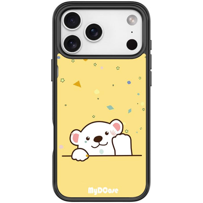 Funda magnética para teléfono con estampado de osito saludando, For iPhone 17 Pro Max, For iPhone 17 Pro, For iPhone 17, For iPhone Air, For iPhone 16 Pro Max, For iPhone 16 Pro, For iPhone 15 Pro Max, For iPhone 15 Pro